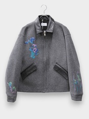 TANAKA THE COVERALL CHARCOAL (FLOWER) 2026AW