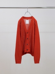 ANCELLM LACED KNIT CARDIGAN RED 2026SS