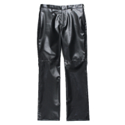 ephemeral SYNTHETIC LEATHER PANTS BLACK