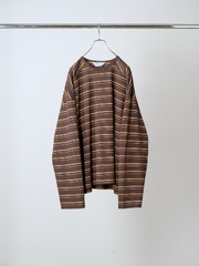 ANCELLM BORDER LS T-SHIRT MARRON 2026AW
