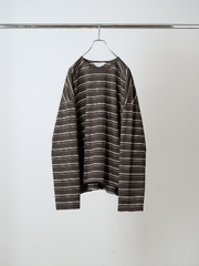 ANCELLM BORDER LS T-SHIRT BLACK 2026AW