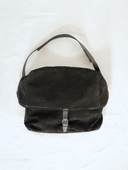 ANCELLM SUEDE SHOULDER BAG BLACK 2026AW