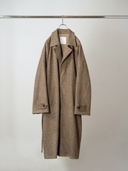 ANCELLM WOOL BLANKET BALMACAAN COAT BEIGE 2026AW