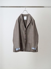 ANCELLM LAYERED TAILORED JACKET BROWN 2026AW
