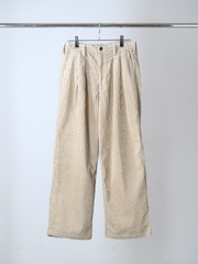 ANCELLM CORDUROY WIDE SLACKS IVORY 2026AW