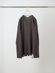 ANCELLM DAMAGE WAFFLE CREW LS D.BROWN 2026AW