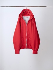 ANCELLM ZIP UP HOODIE RED 2026AW