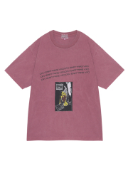 C.E/CAVEMPT OVERDYE RHETORICAL OPERATIONS T BURGUNDY 2025AW