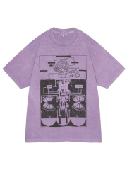 C.E/CAVEMPT OVERDYE MD LOOPERATOR T PURPLE 2025AW