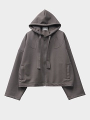 arenotis WESTERN CUT DOUBLE KNIT SHORT HOODIE COYOTE 2026SS