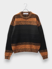 bal GRADATION STRIPE CREWNECK SWEATER DUSTY ORANGE 2026AW