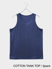 KANEMASA PHIL. 46G COTTON THIN PACK TANK PURPLE NAVY 2枚セット 【定番アイテム】