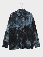 KANEMASA PHIL. 46G TIE DYE ARTISAN SHIRT BLACK CHARCOAL DYE 2026AW