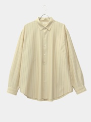 KANEMASA PHIL. 46G STRIPE ATMOSPHERE SHIRT BEIGE NAVY 【継続品番】