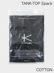 KANEMASA PHIL. 46G COTTON THIN PACK TANK BLACK 2枚組