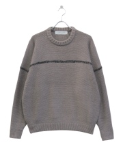 bal STITCHED DROP SHOULDER SWEATER COCOA 2025AW
