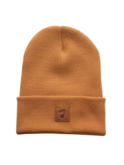JIEDA JIEDA PATCH KNIT CAP CAMEL 2025AW