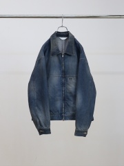 ANCELLM DENIM ZIPUP JACKET INDIGO 2026SS