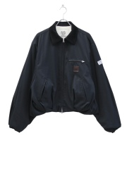 elephant TRIBAL fabrics Puffer Tuck Work Jacket BLACK 2025AW
