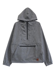 JIEDA CHECK PULLOVER PARKA WHITE/BLACK 2025AW