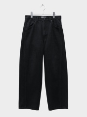 ROTOL TRIPLE SEAMS 6P DENIM WIDE DAMAGE BLACK 2026SS