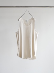 ANCELLM UNEVENNESS TANK TOP G・WHITE 2026 Summer