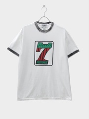 BOWWOW #7 VINYL TRIM TEE WHITE/BLACK 2026SS