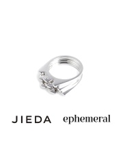 JIEDA × ephemeral PULL TAB RING SILVER (with diamond) 2025AW