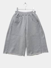JIEDA 3/4 DOUBLE KNEE SWEAT PANTS HEATHER GRAY 2026SS