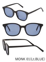 A.D.S.R. MONK 01 BLACK (Lt.BLUE) / サングラス ウェリントン