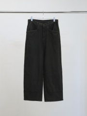 ANCELLM C/R DUCK DOUBLEKNEE PANTS BLACK 2026SS
