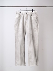 ANCELLM CUT-OFF LENGTH DENIM PANTS WHITE 2026AW