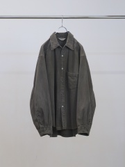 ANCELLM DENIM DRESS SHIRT BLACK 2026SS