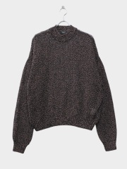 UNUSED DROP PULLOVER KNIT CORAL/BLACK 2026SS