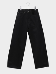 UNUSED WIDE DENIM PANTS BLACK 2026AW