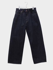 UNUSED WIDE DENIM PANTS INDIGO 2026AW