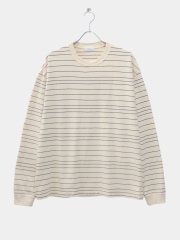 UNUSED BORDER LONG SLEEVE T-SHIRT ECRU 2026SS