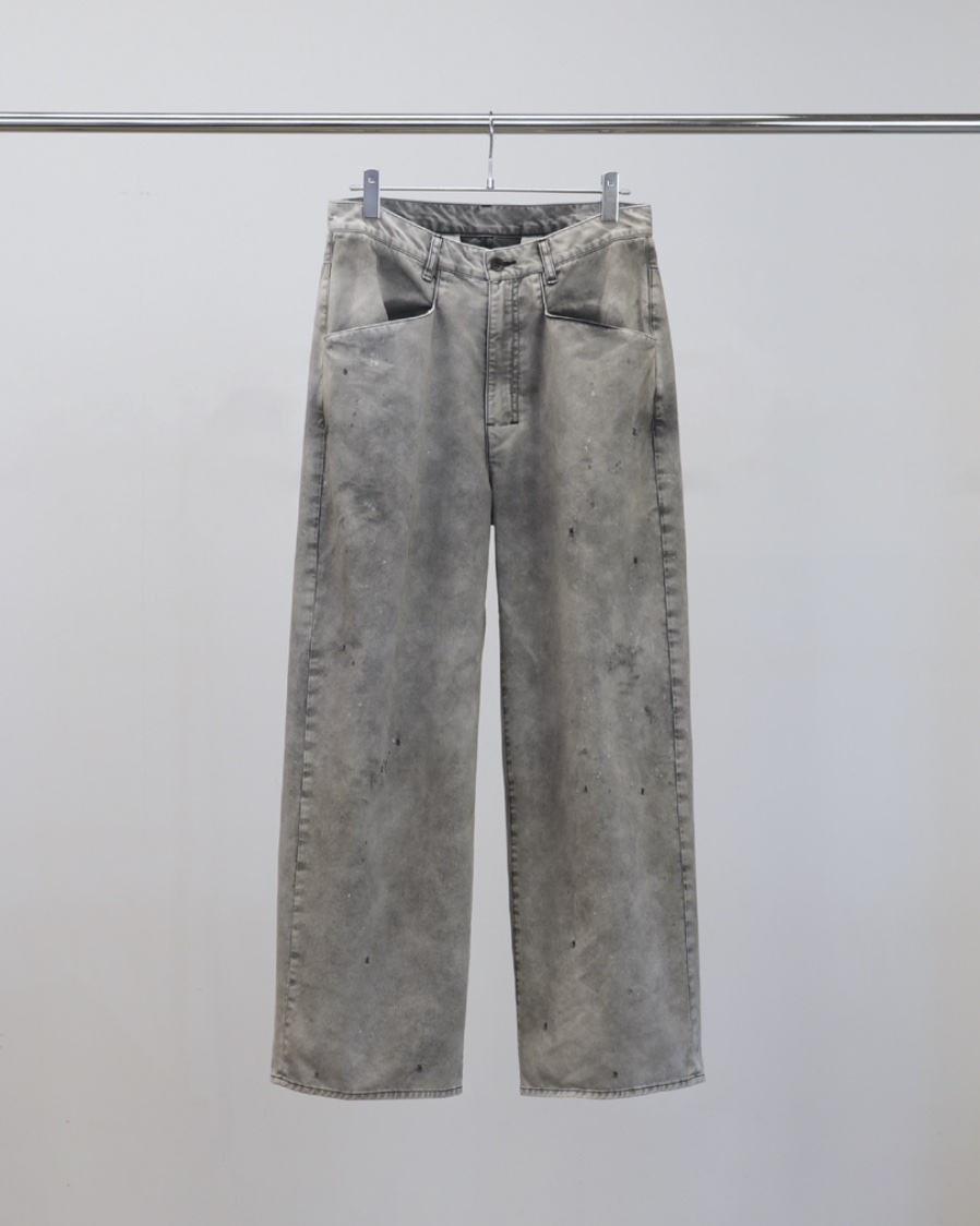 ANCELLM CHINO WIDE SLACKS BLACK 2026SS