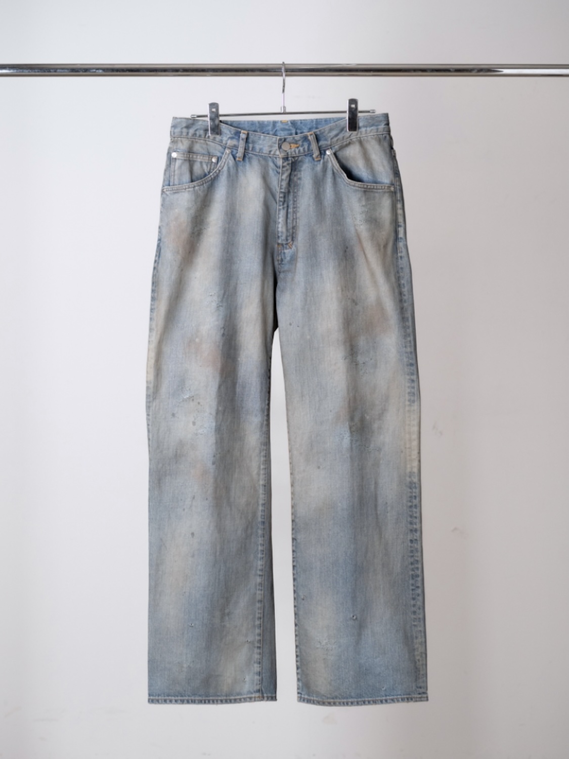 ANCELLM SHOE-CUT DENIM PANTS INDIGO 2026AW