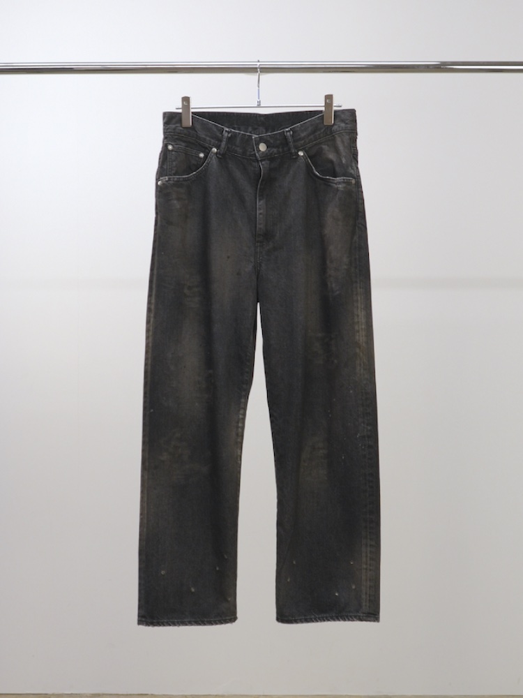 ANCELLM #02 AGING01 BLACK 2025AW ( テーパード )