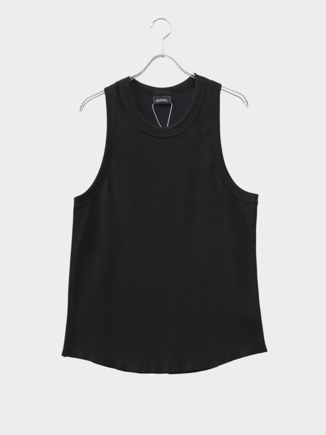 ROTOL SOFT WAFFLE TANK TOP BLACK 2026SS