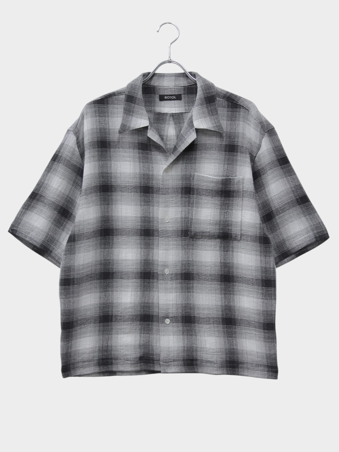 ROTOL DRY OMBRE OPEN COLLAR SHIRT WHITE 2026SS