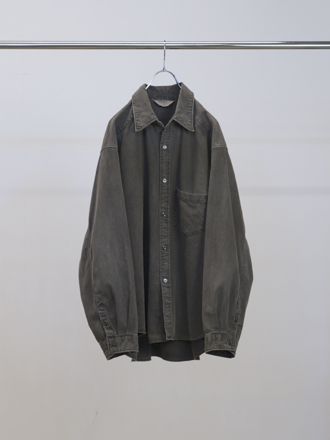 ANCELLM DENIM DRESS SHIRT BLACK 2026SS