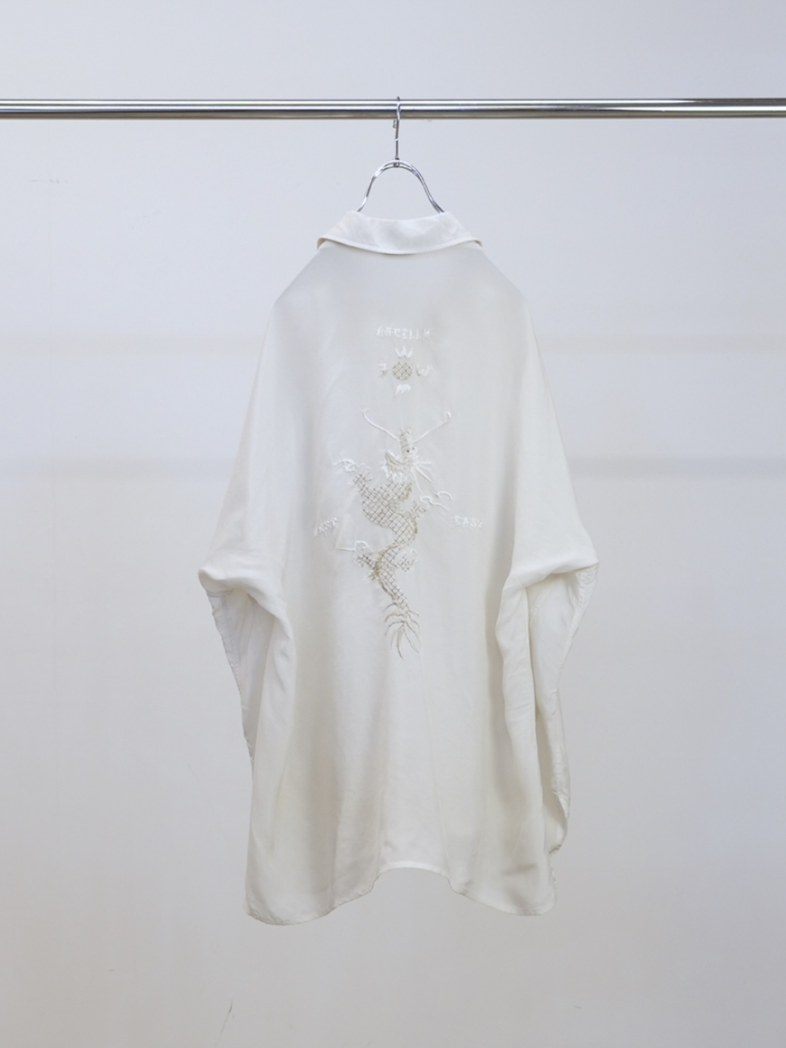 ANCELLM EMBROIDERED SOUVENIR SHIRT WHITE 2026SS