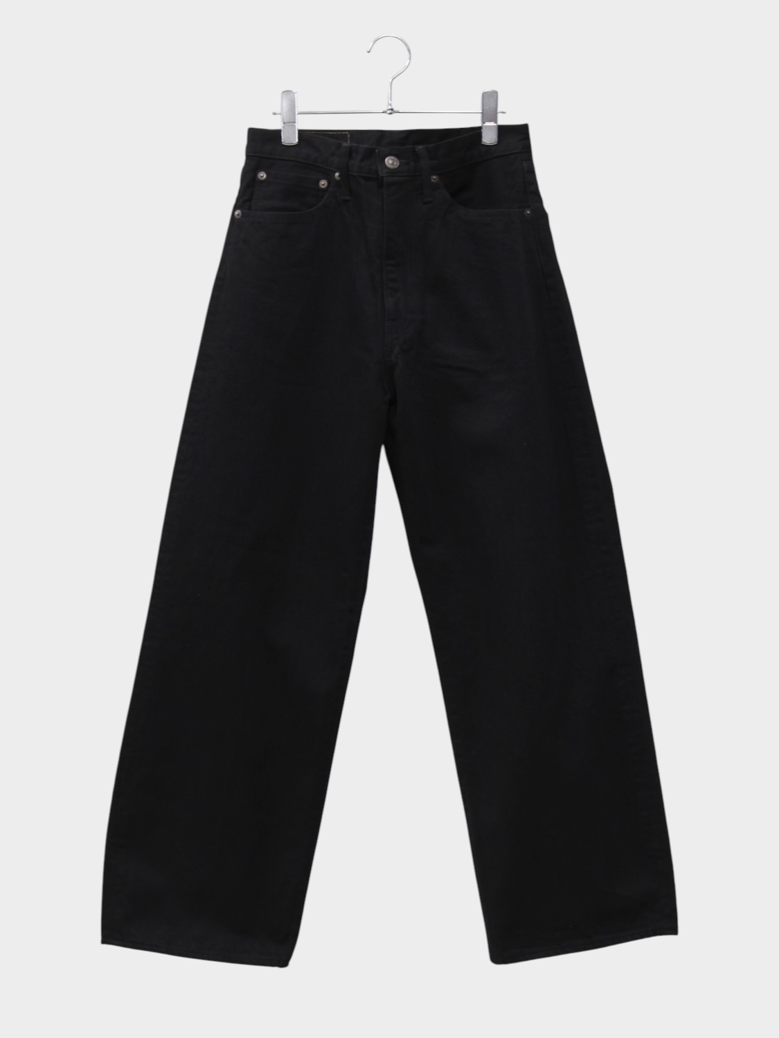 UNUSED WIDE DENIM PANTS BLACK 2026AW