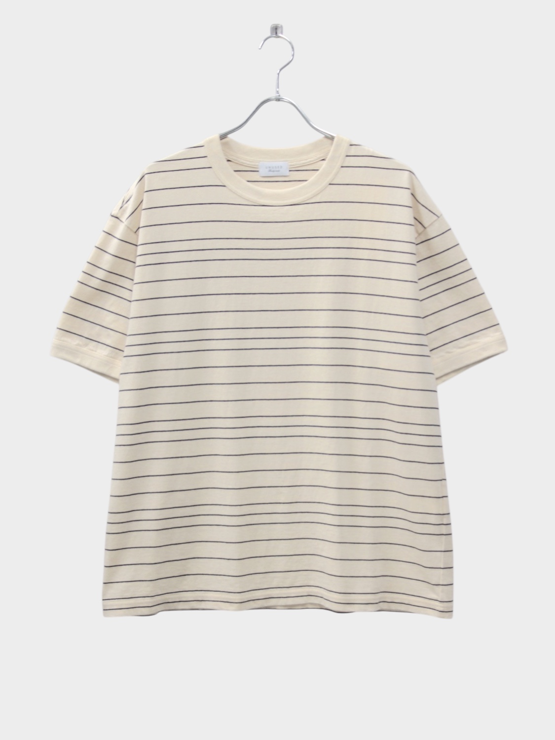 UNUSED BORDER SHORT SLEEVE T-SHIRT ECRU 2026SS