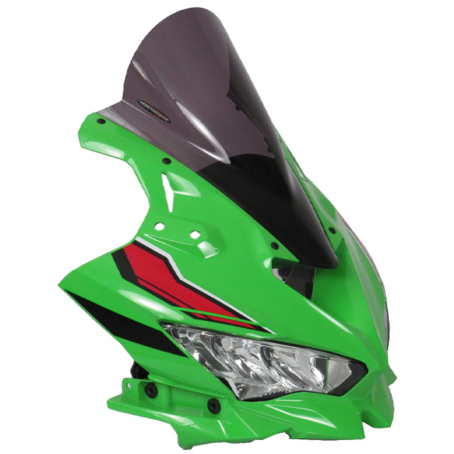 KAWASAKI >> ZX-25R(20-)・ZX-4R/4RR(23-) スポーツ・エアフロースクリーン【エクストラ・ハイ】 Powerbronze