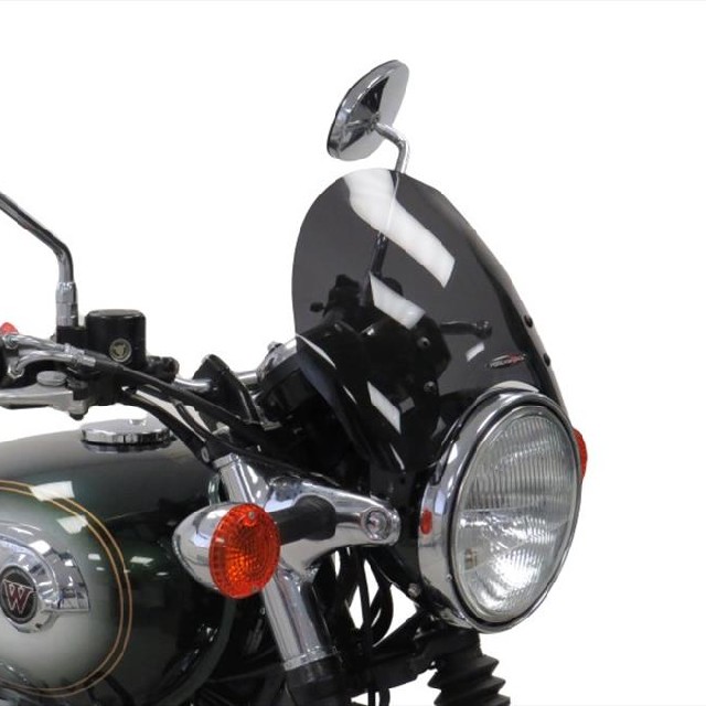 KAWASAKI W800/W650/W400 (ALL) ネイキッドスクリーン L.220mm PowerBronze