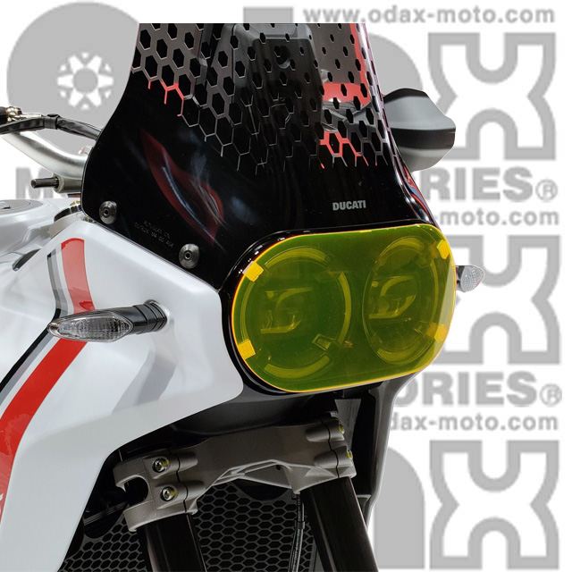 DUCATI >> DesertX (23-) ヘッドライトレンズシールド Powerbronze