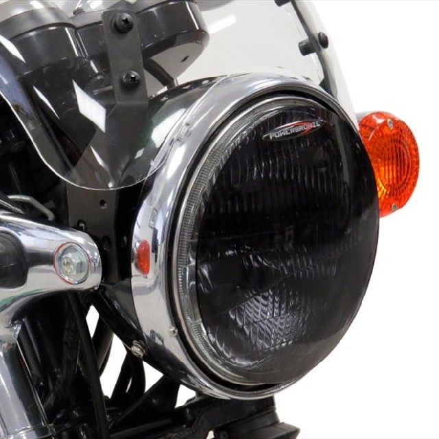 KAWASAKI >>W800(11-16) ヘッドライトレンズシールド Powerbronze